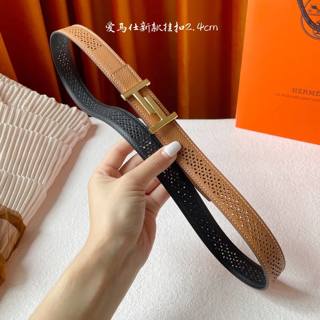 エルメス 茶色 レザーベルト HERMES - 画像 (7)