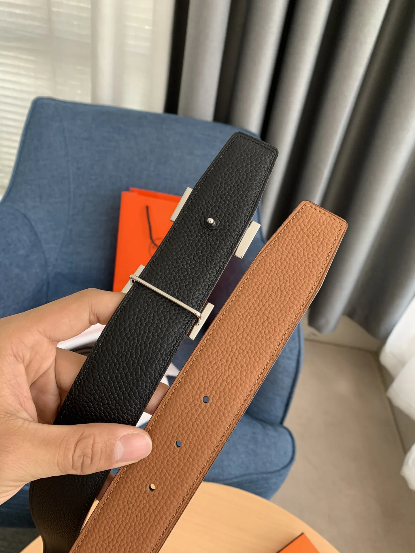 Hermès新作コンステンスベルトバ buckleレザー - 画像 (5)