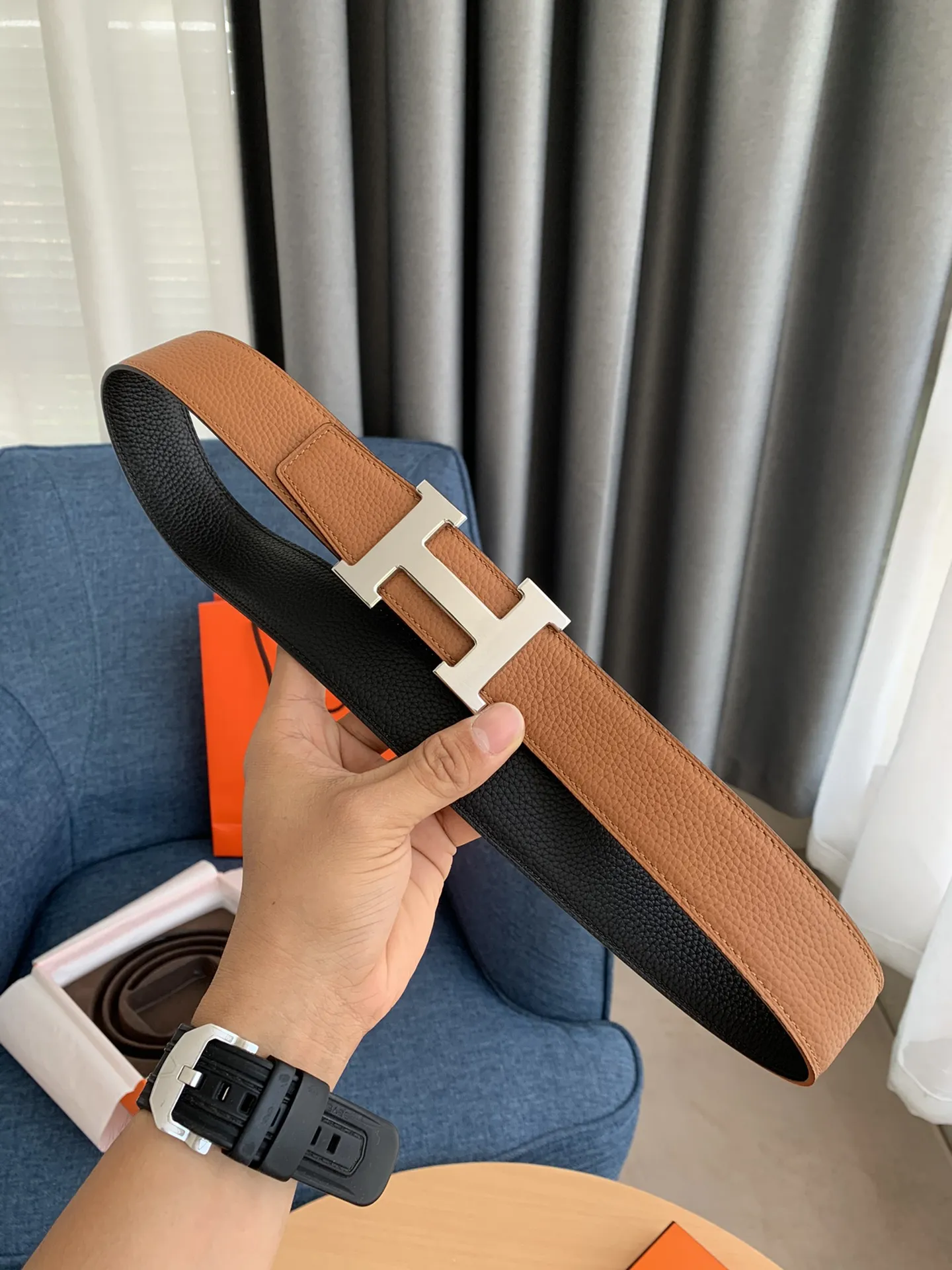 Hermès新作コンステンスベルトバ buckleレザー - 画像 (7)