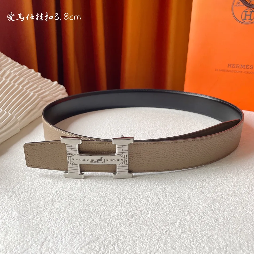 エルメス新作ベージュレザーベルト - 画像 (3)