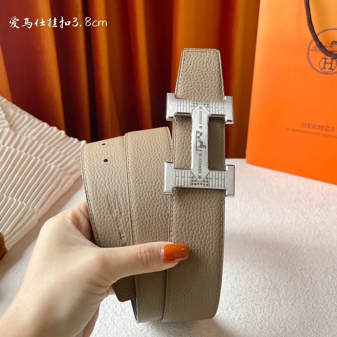 エルメス新作ベージュレザーベルト - 画像 (4)