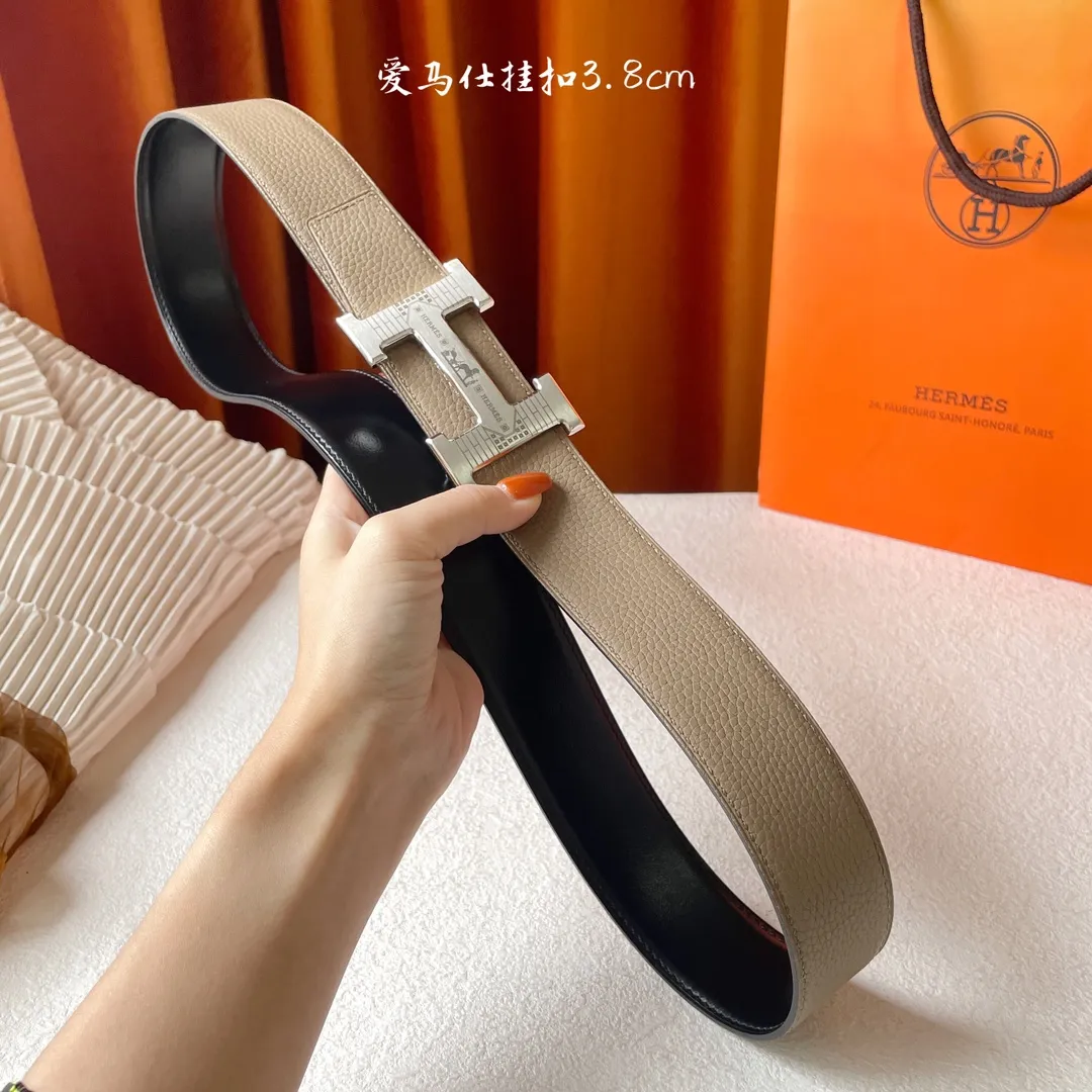 エルメス新作ベージュレザーベルト - 画像 (7)