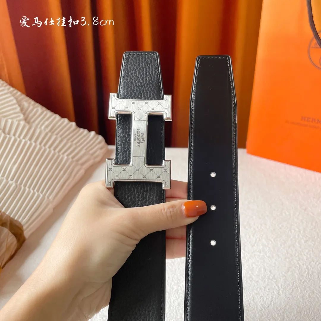 エルメス新作黒レザーベルトHバックル - 画像 (5)