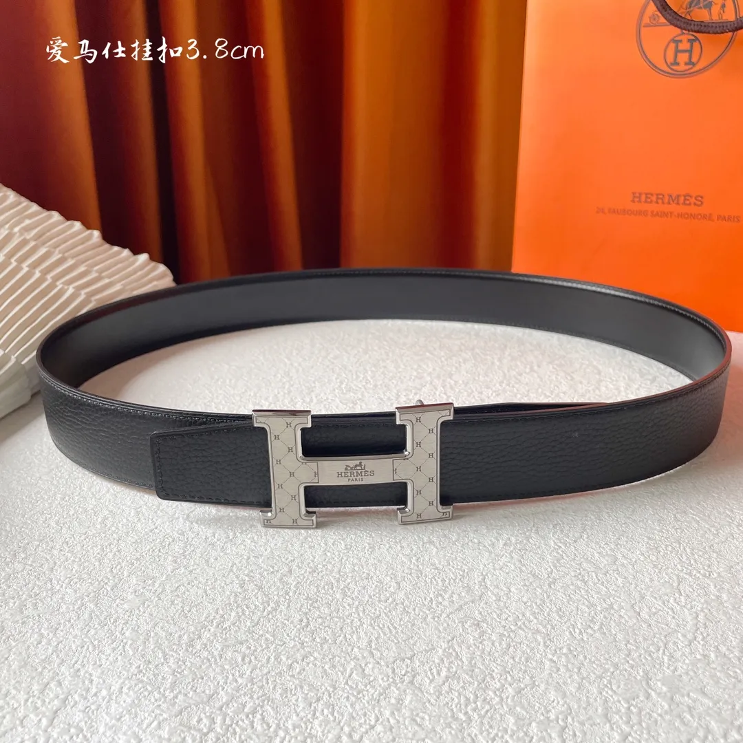 エルメス新作黒レザーベルトHバックル - 画像 (6)