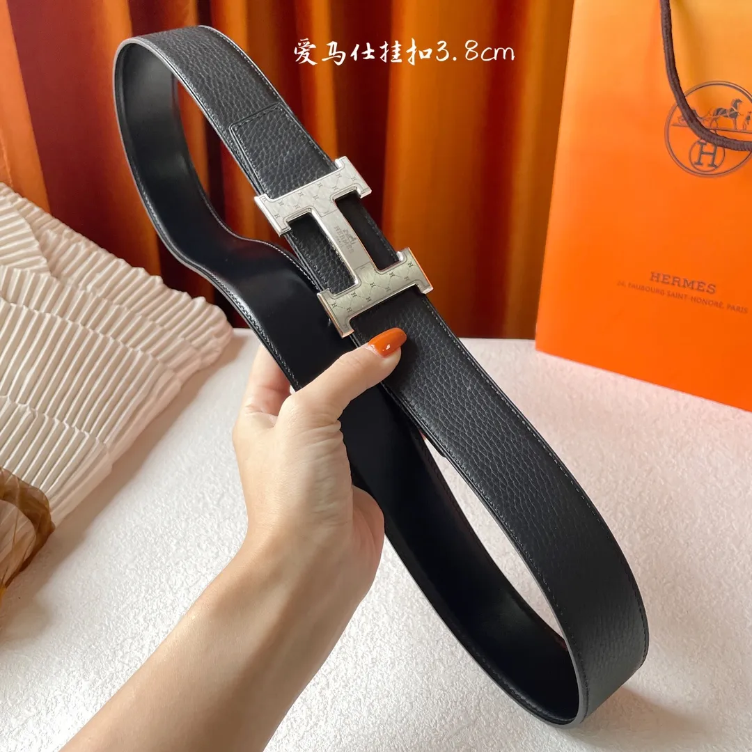 エルメス新作黒レザーベルトHバックル - 画像 (7)