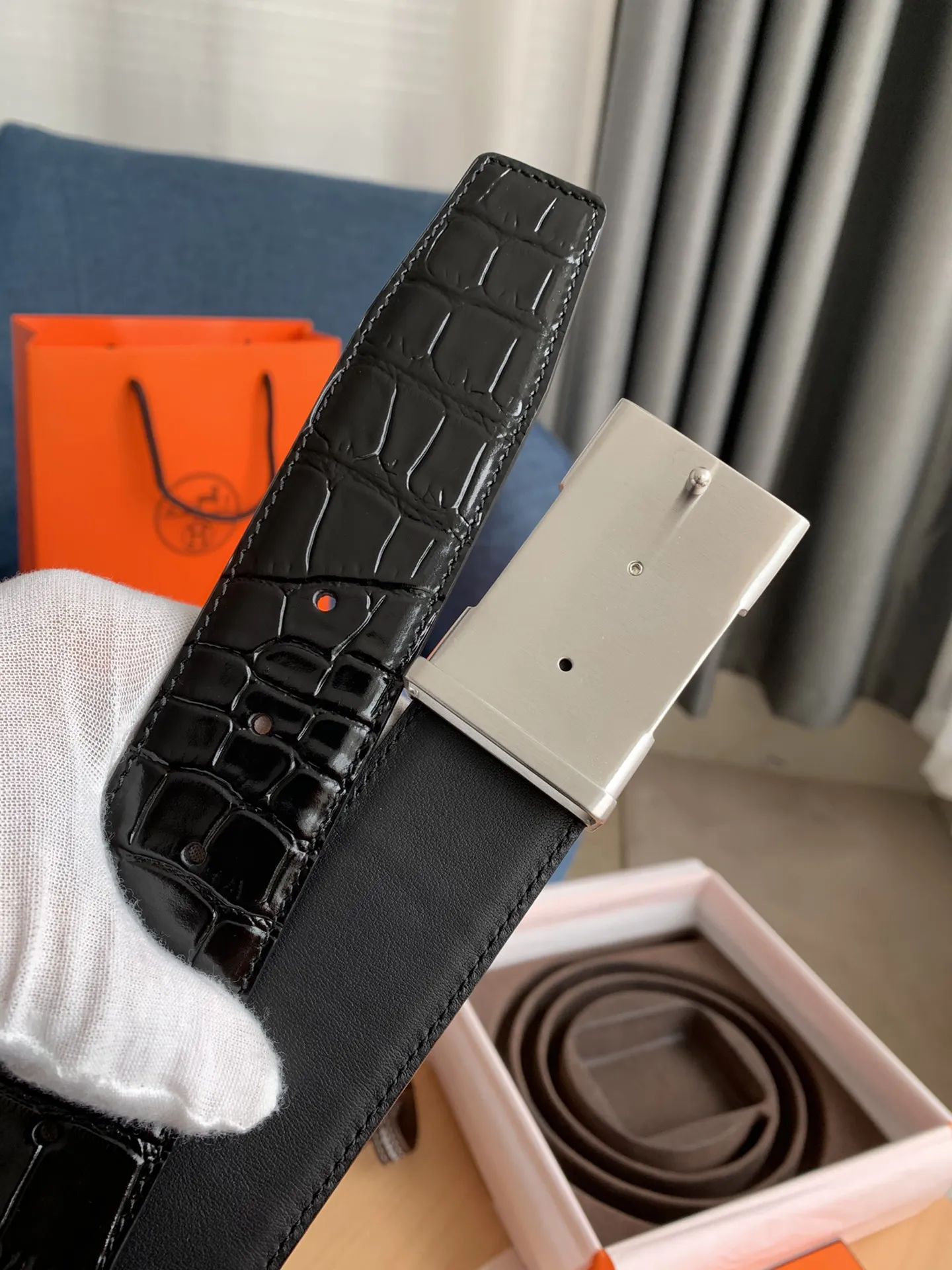 エルメス新作黒コンステンスベルトバックル - 画像 (5)