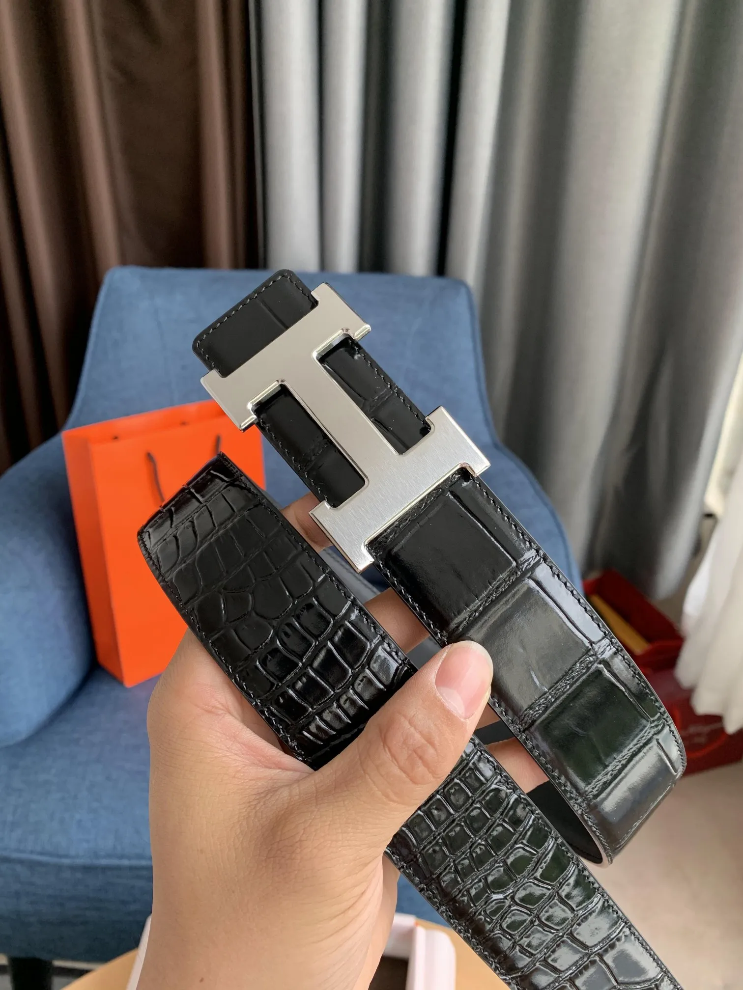 エルメス新作黒クロコダイルベルト - 画像 (3)
