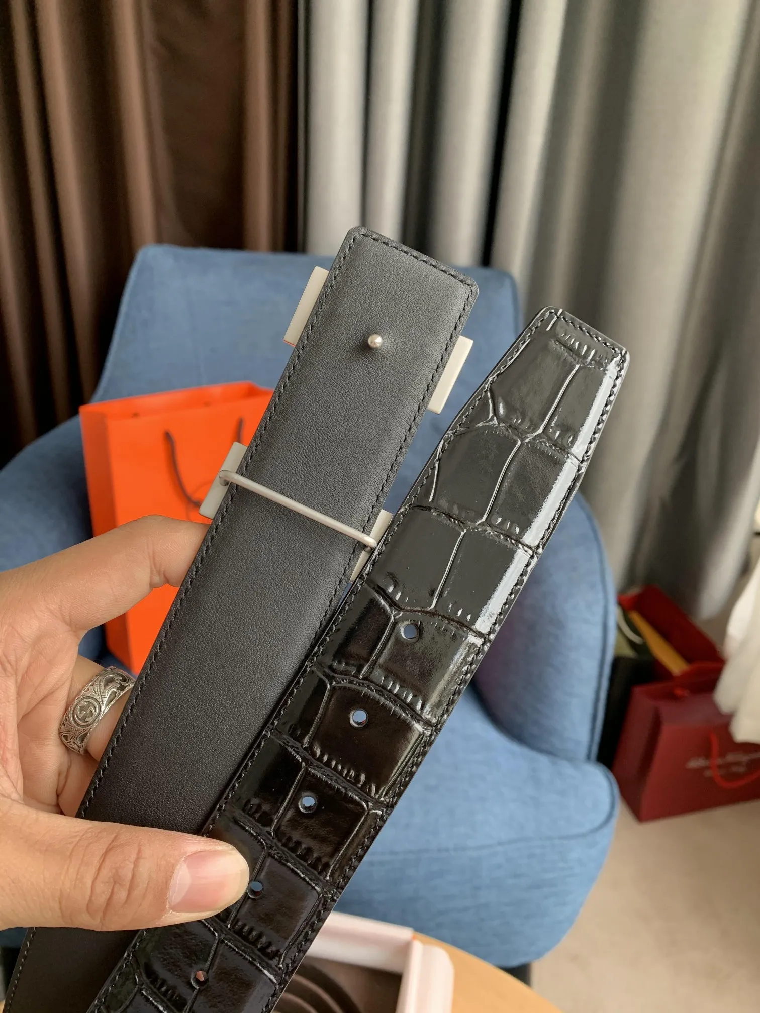 エルメス新作黒クロコダイルベルト - 画像 (5)
