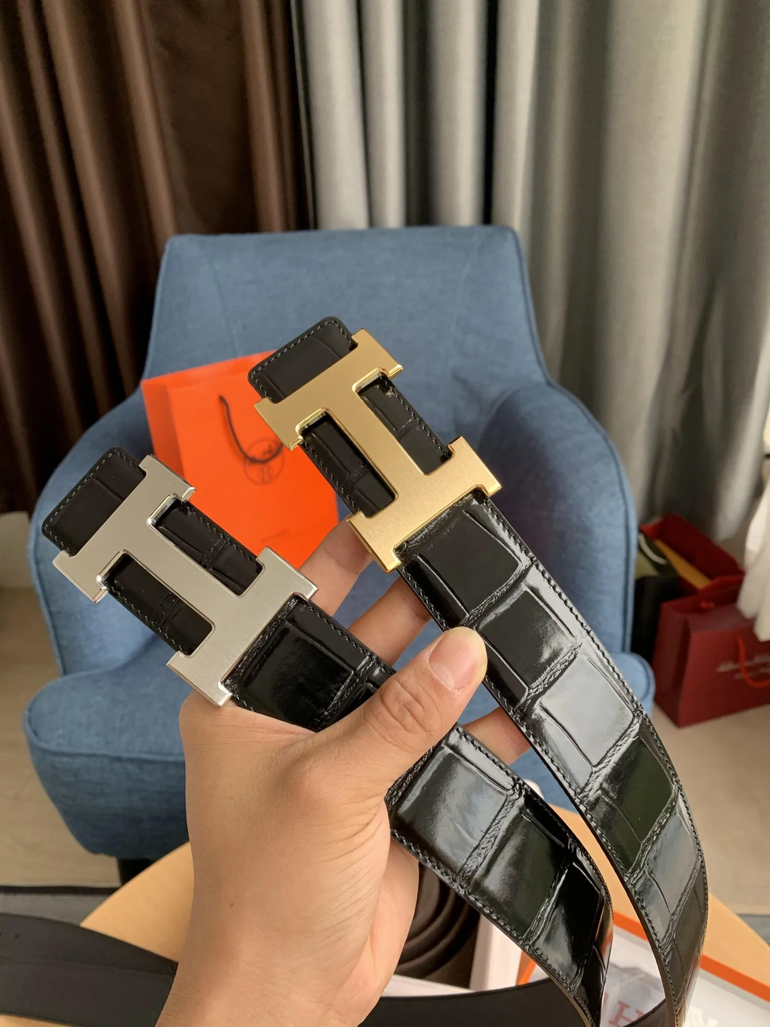 エルメス新作黒クロコダイルベルト - 画像 (6)