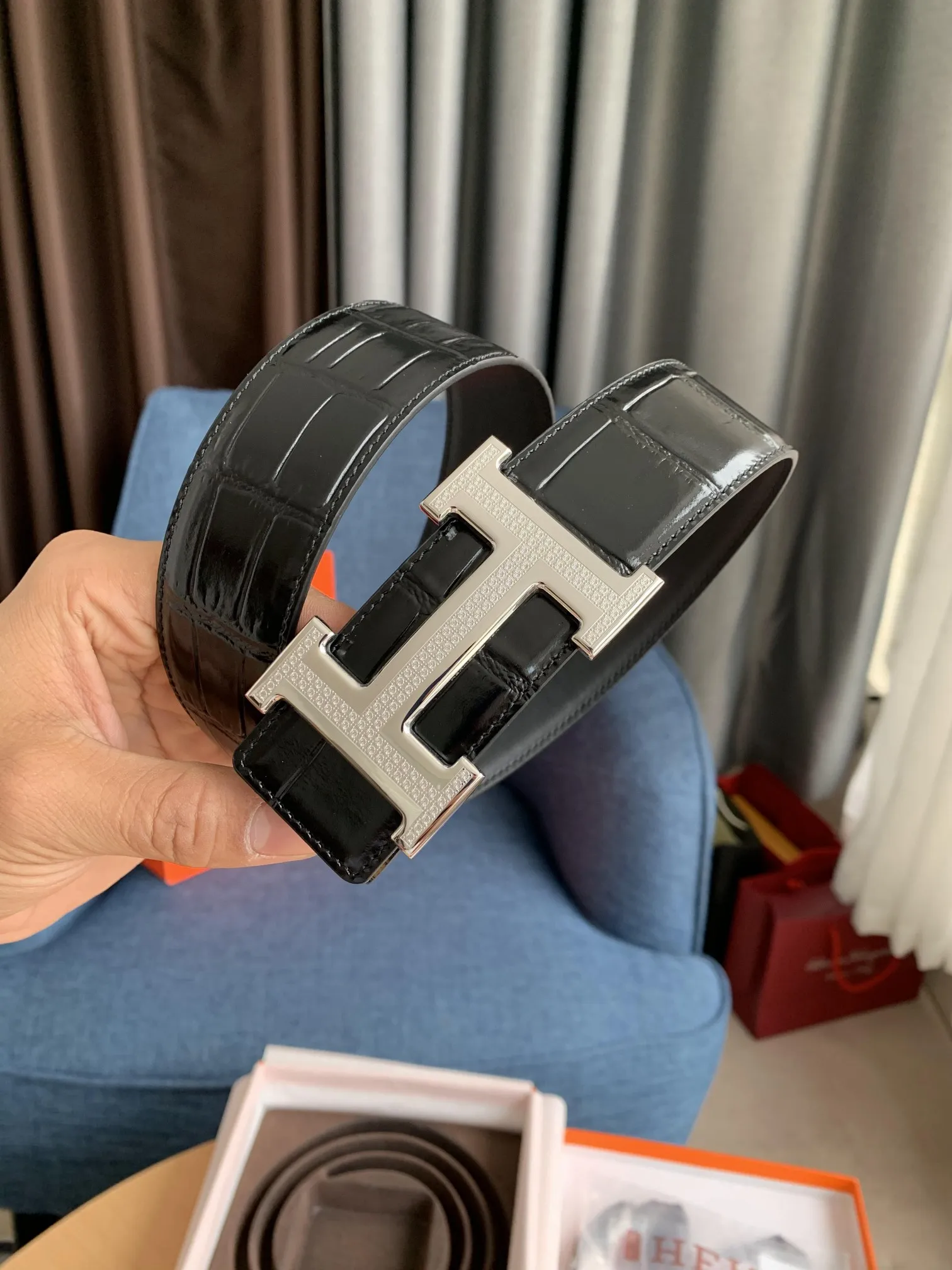 エルメス新作黒クロコダイルベルト - 画像 (7)
