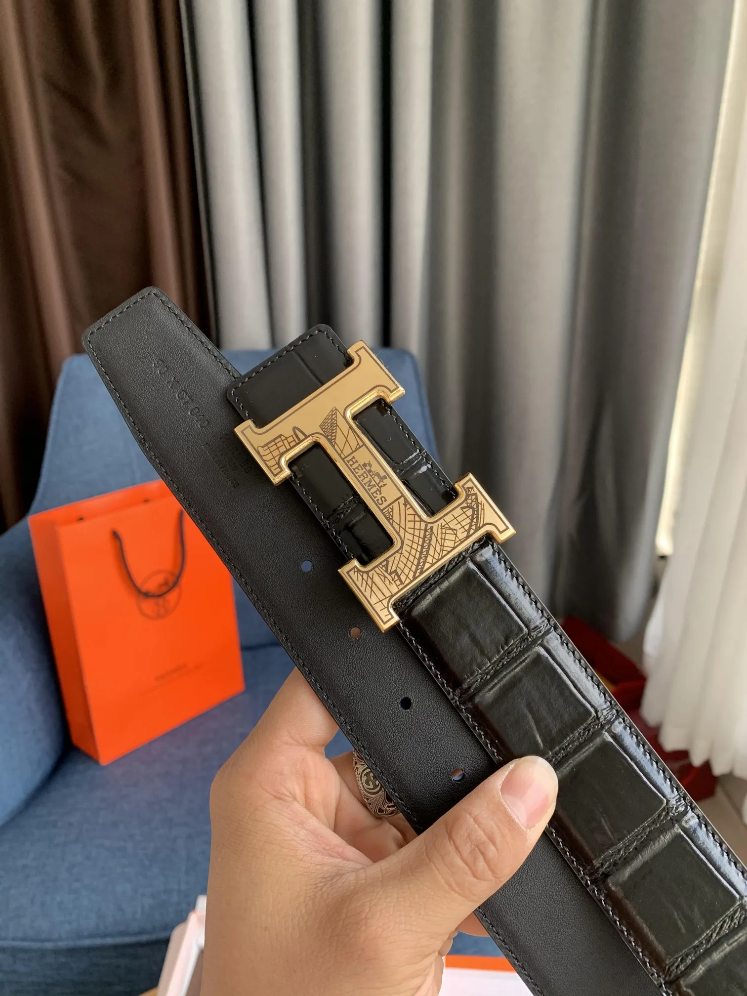 エルメス新作黒クロコダイルベルト - 画像 (4)