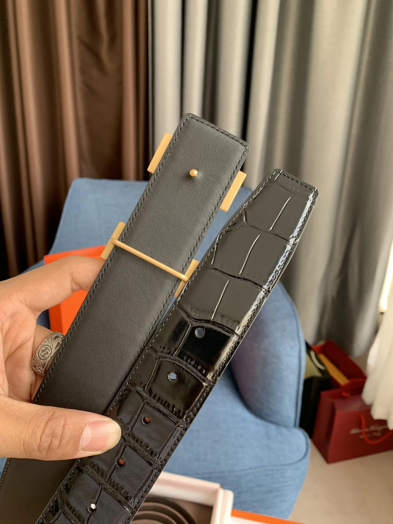 エルメス新作黒クロコダイルベルト - 画像 (5)