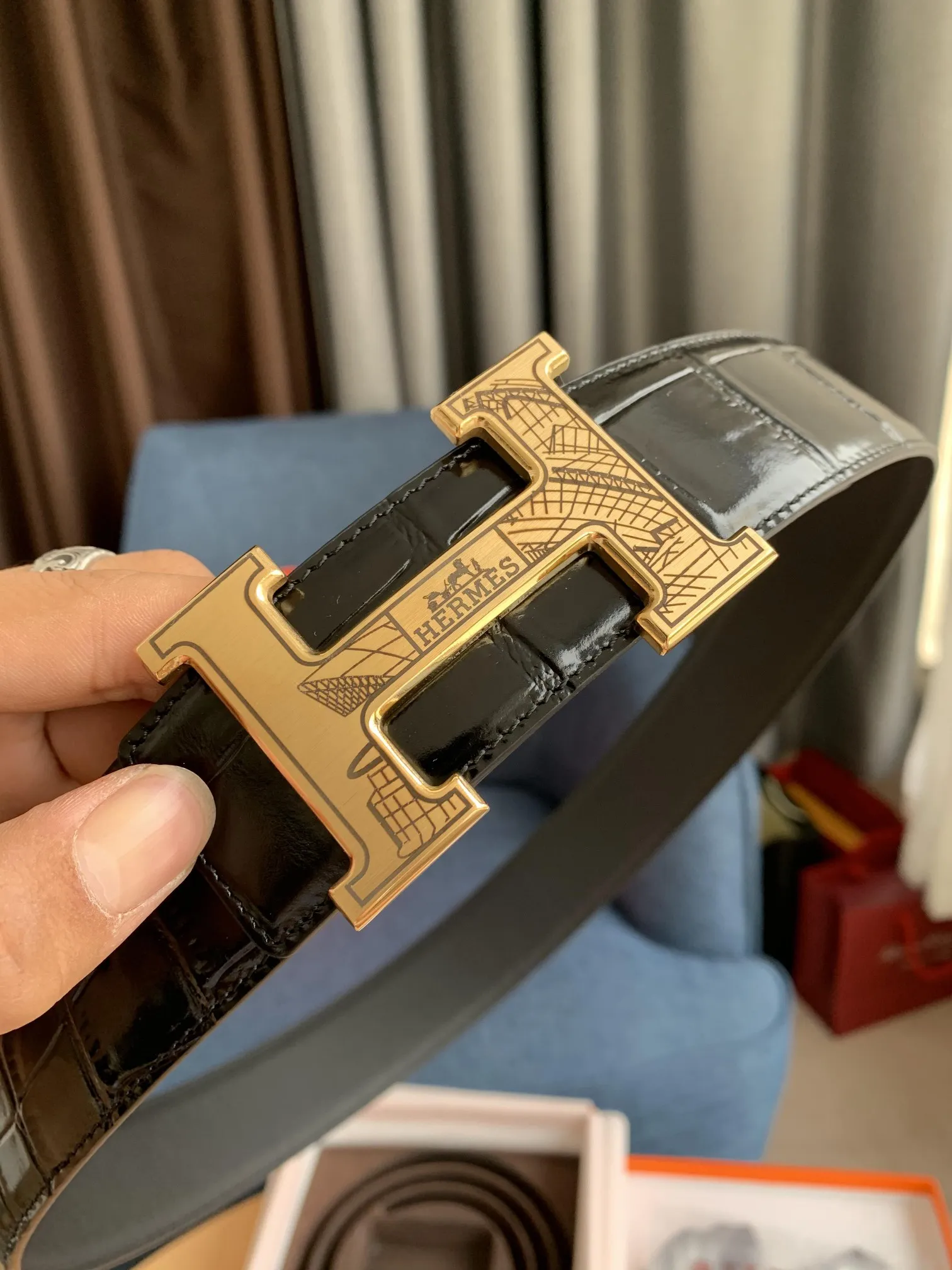 エルメス新作黒クロコダイルベルト - 画像 (7)