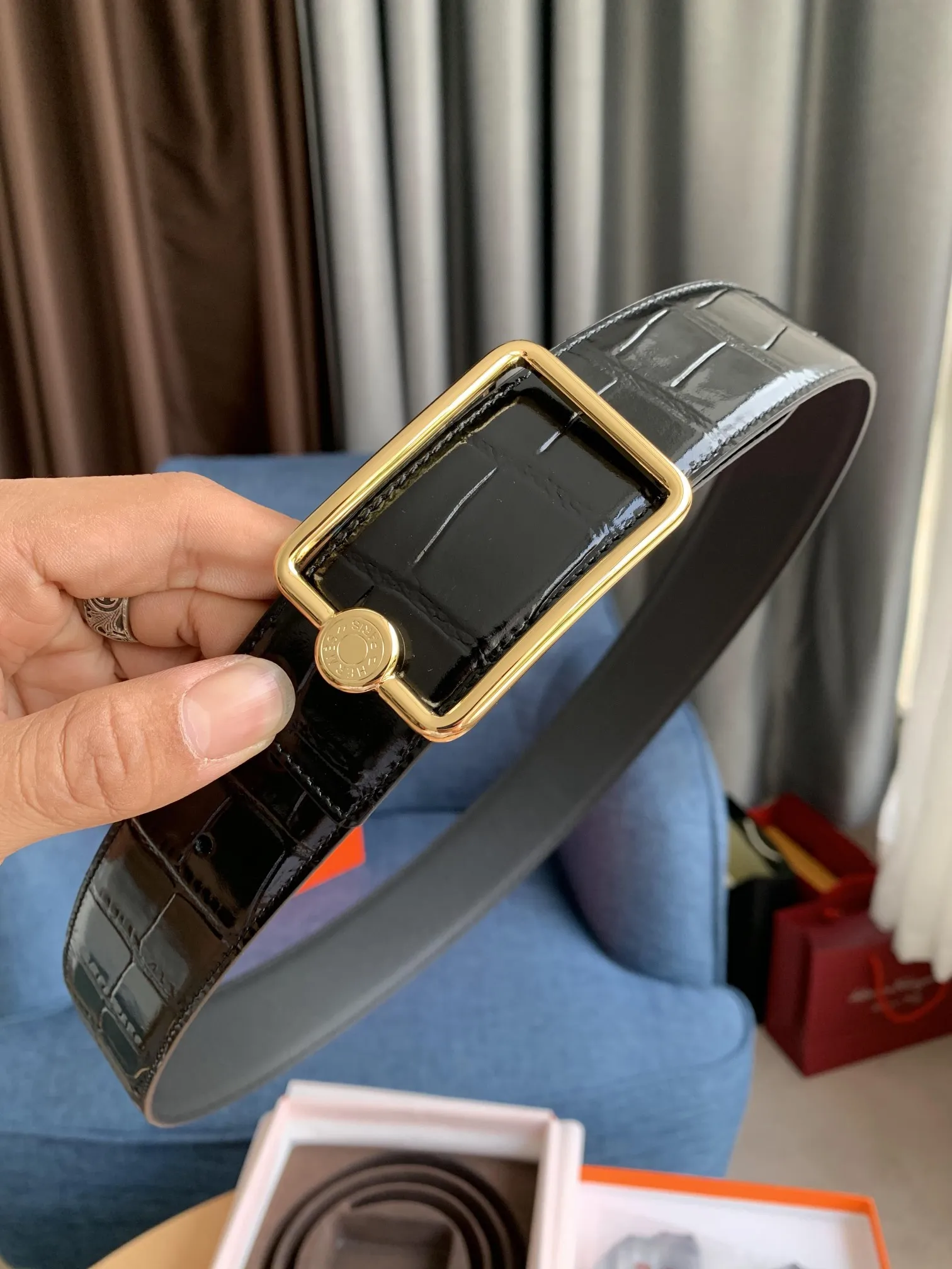 Hermès新作黒クロコダイルベルト - 画像 (7)