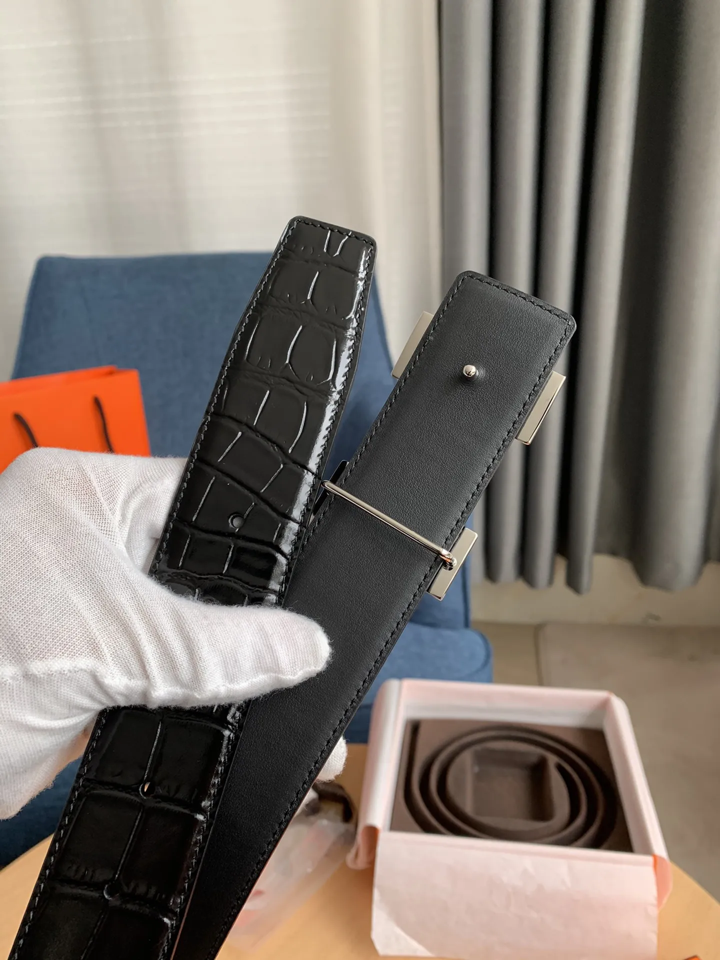 エルメス新作黒クロコダイルベルト - 画像 (5)