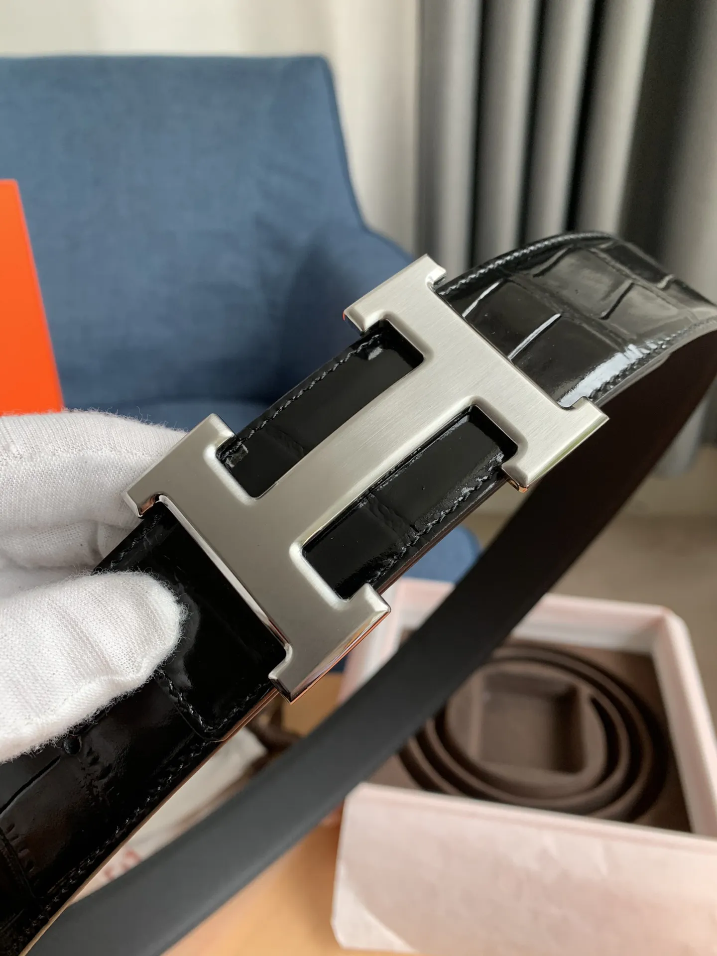 エルメス新作黒クロコダイルベルト - 画像 (7)