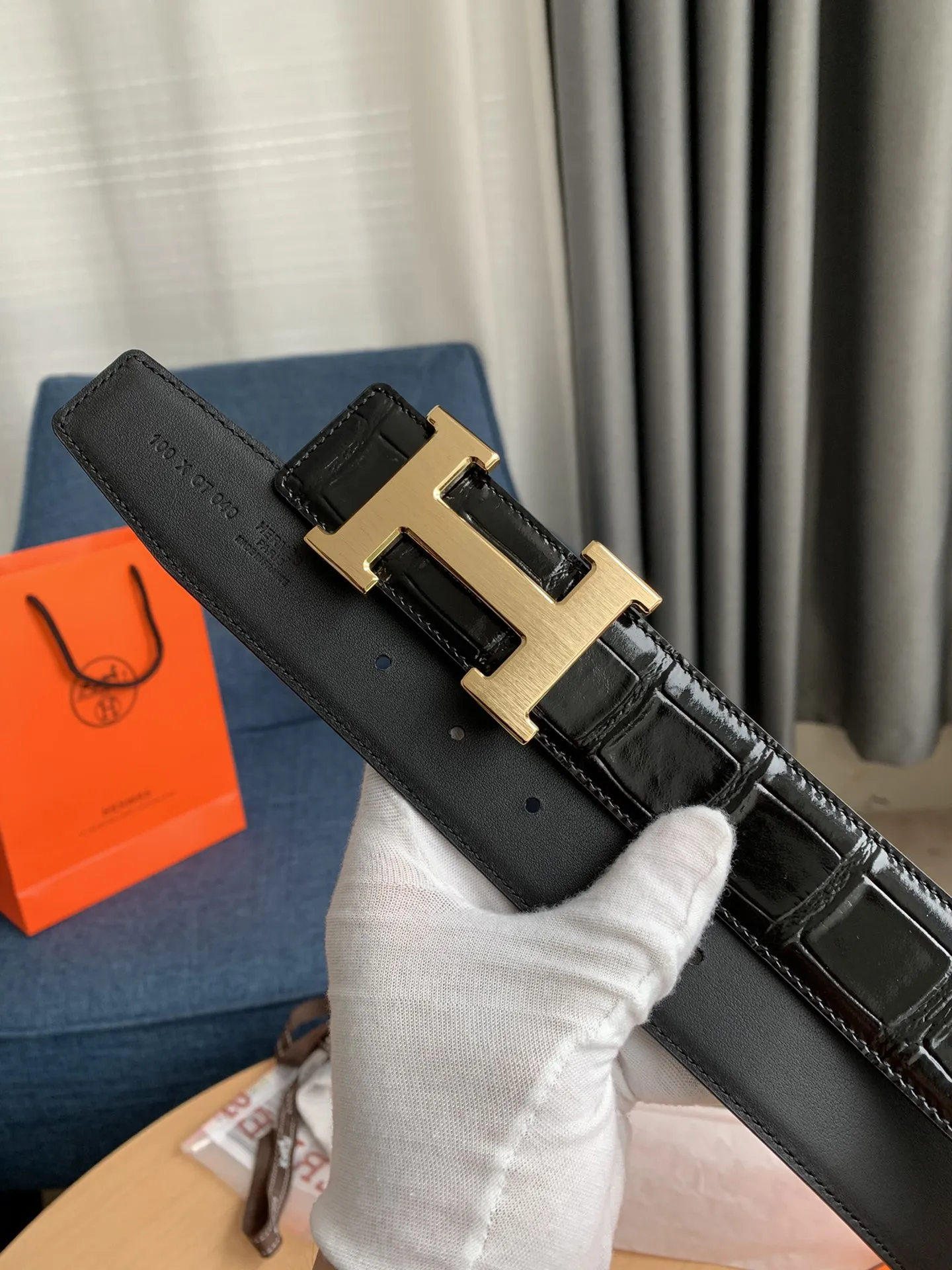 Hermès新作黒クロコダイルベルト - 画像 (4)
