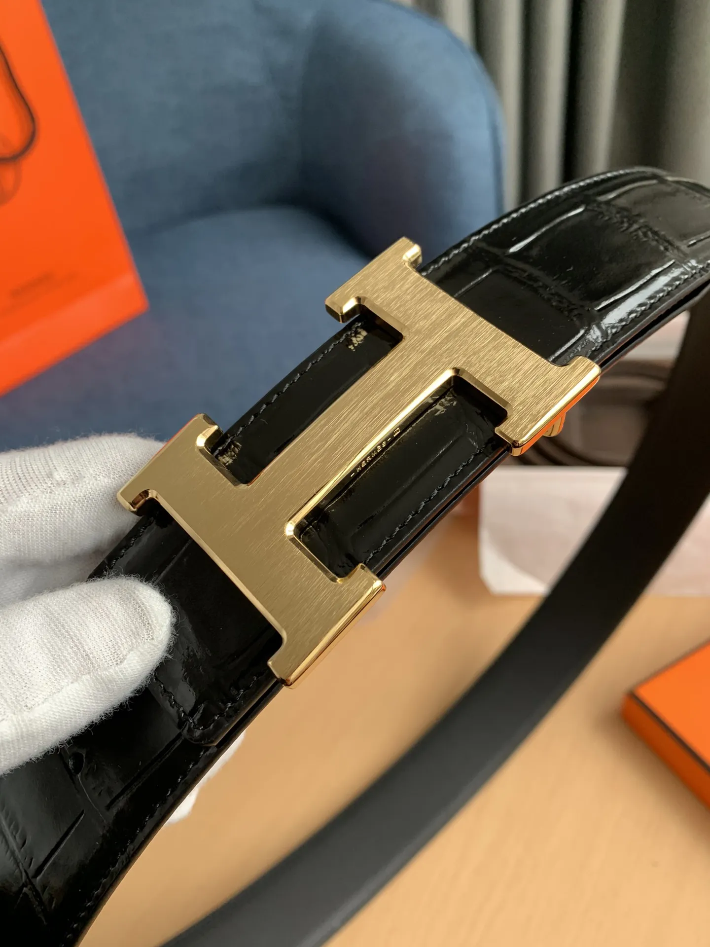 Hermès新作黒クロコダイルベルト - 画像 (7)