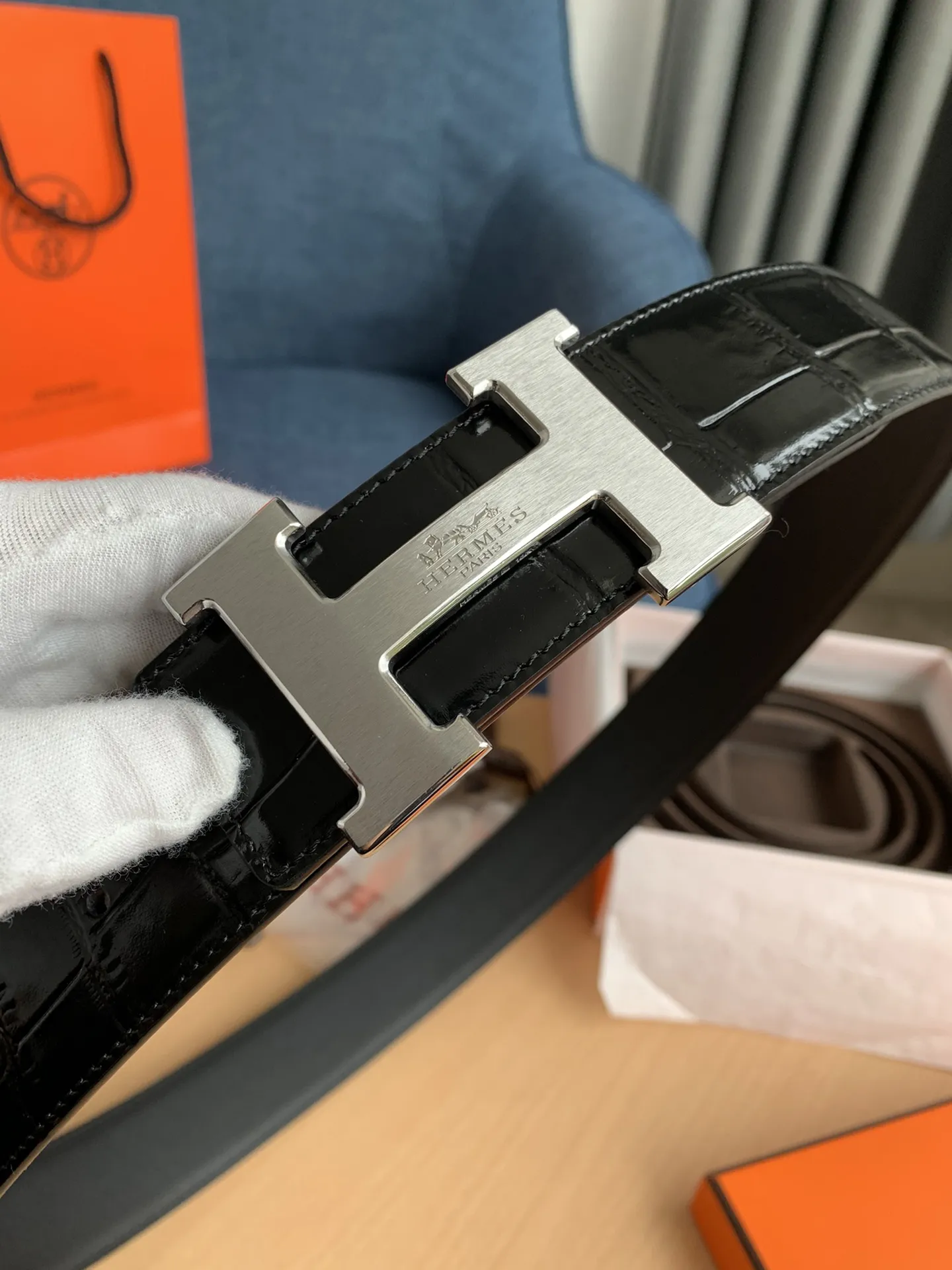 エルメス新作黒クロコダイルベルト - 画像 (7)