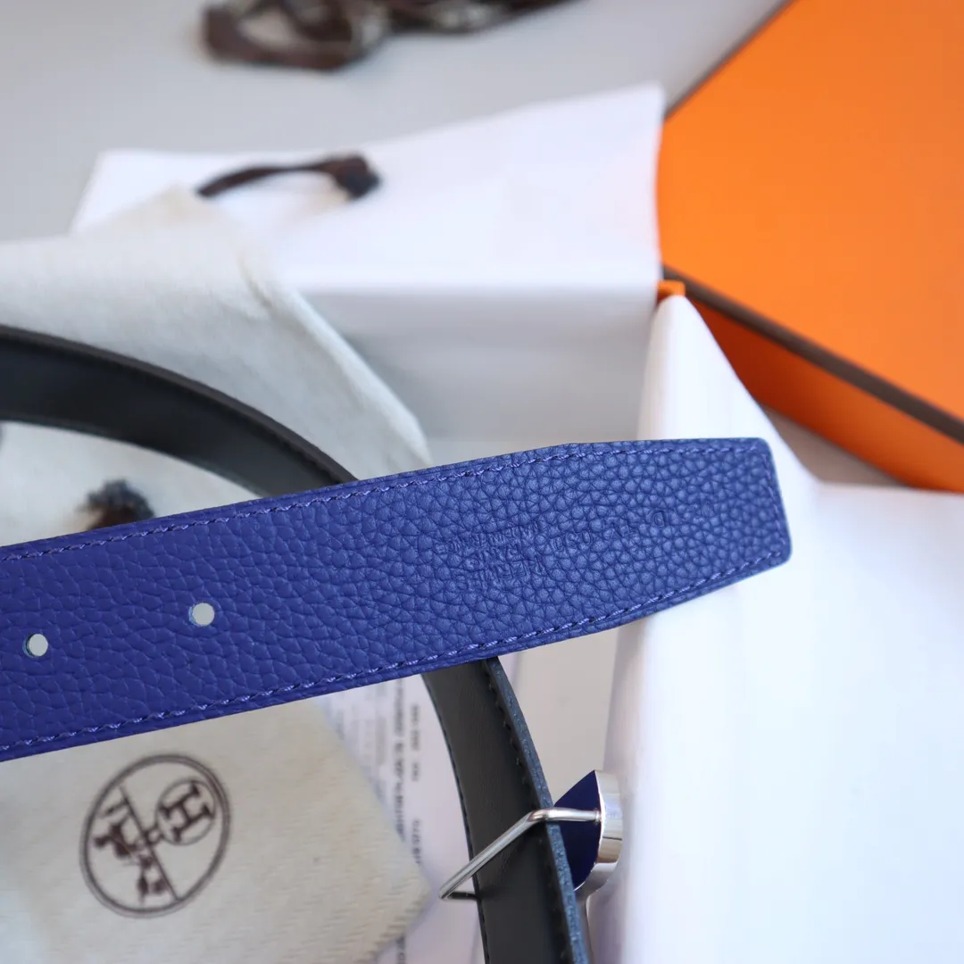 Hermès 新作ブルー革ベルトバックル - 画像 (9)