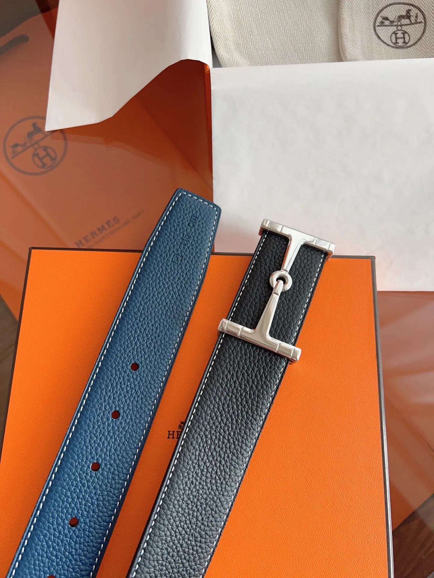 エルメス 新作 ダークブルー ベルト - 画像 (7)