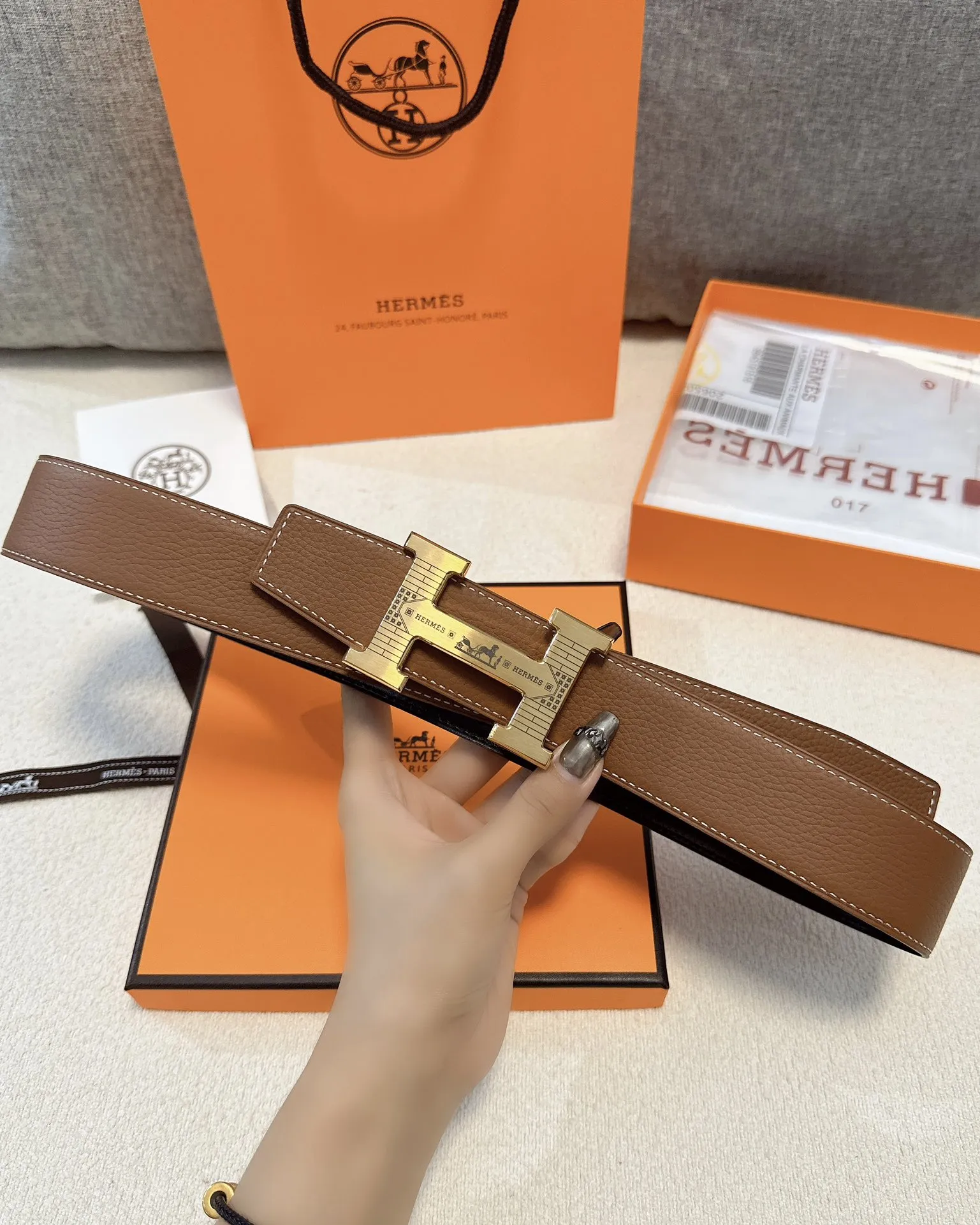 エルメス新作レザーベルトHバックル - 画像 (5)