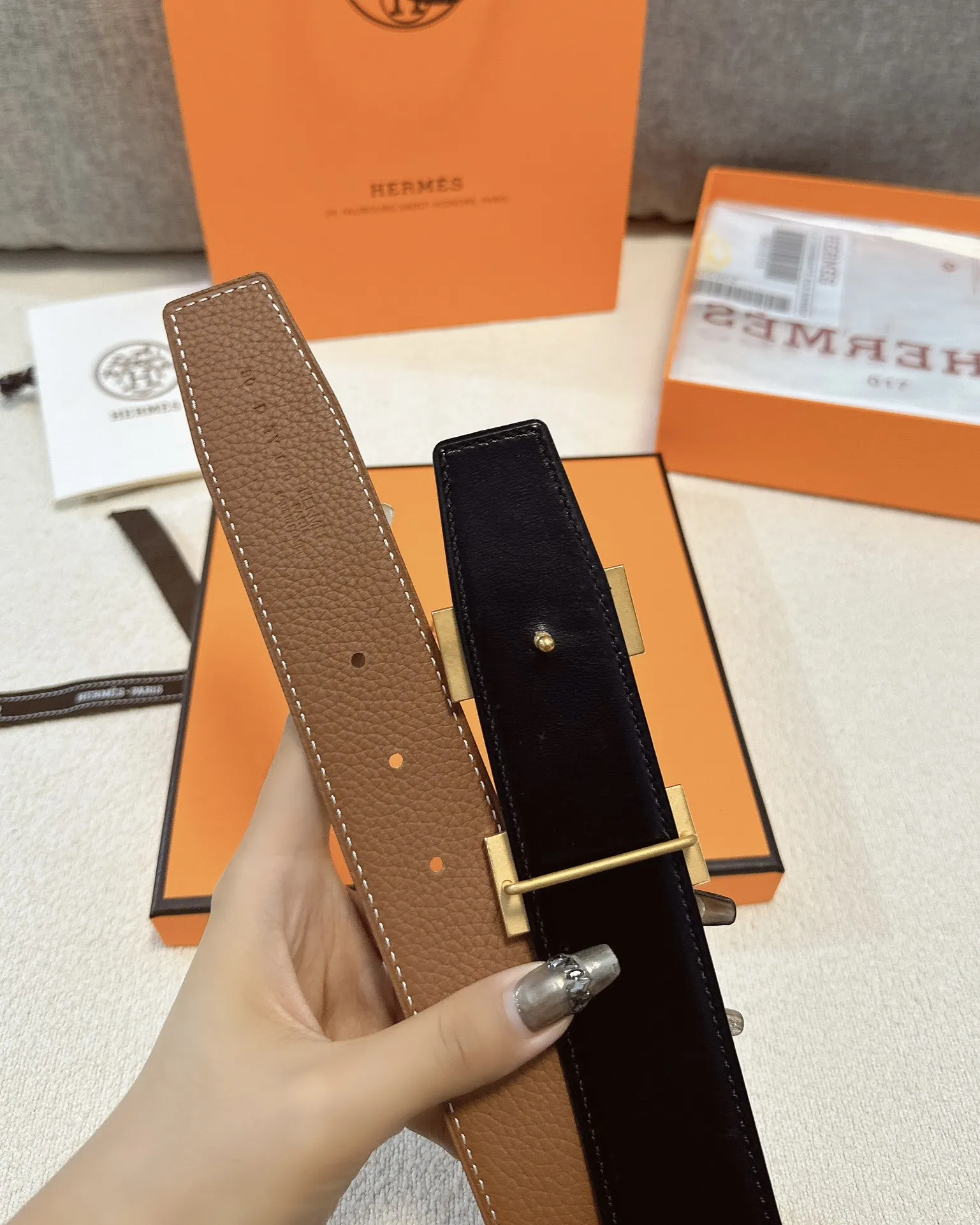 エルメス新作レザーベルトHバックル - 画像 (6)