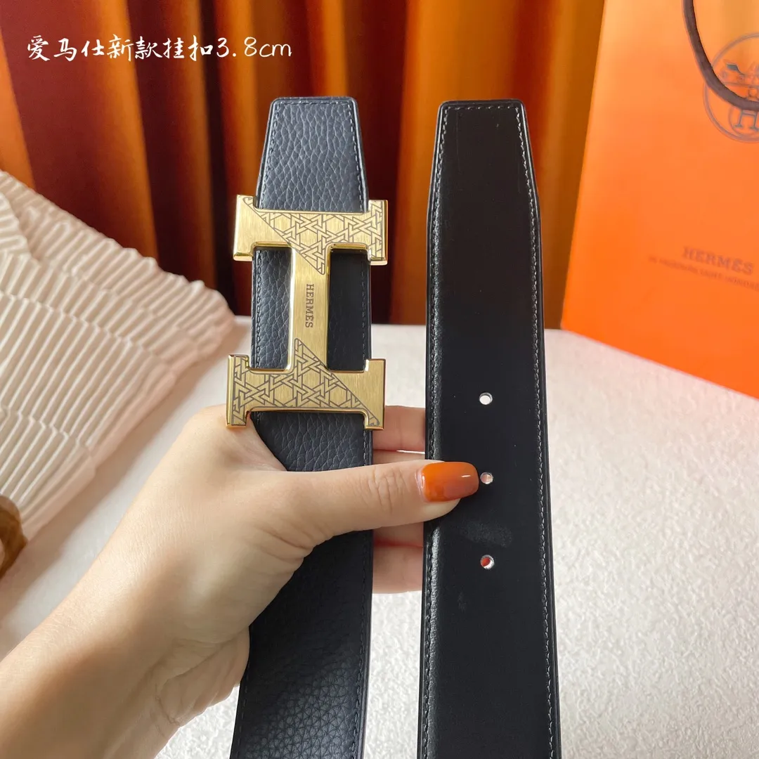 エルメス新作黒レザーベルトHバックル - 画像 (5)