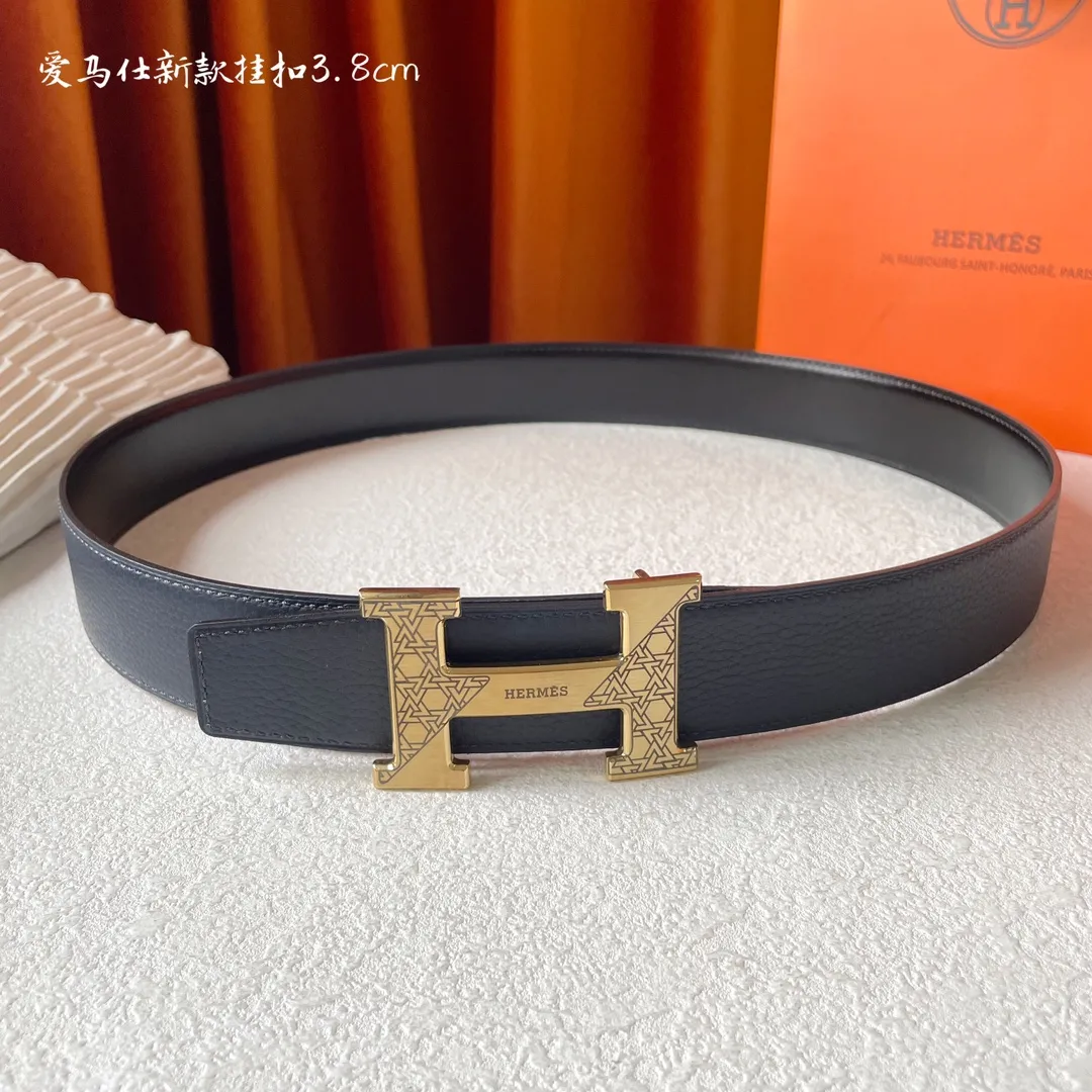 エルメス新作黒レザーベルトHバックル - 画像 (6)