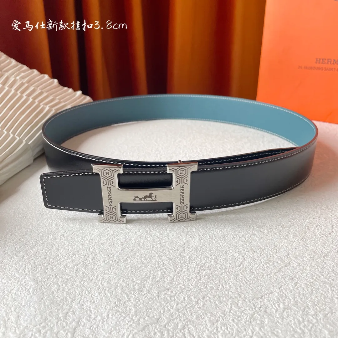 エルメス新作黒レザーベルトHバックル - 画像 (3)