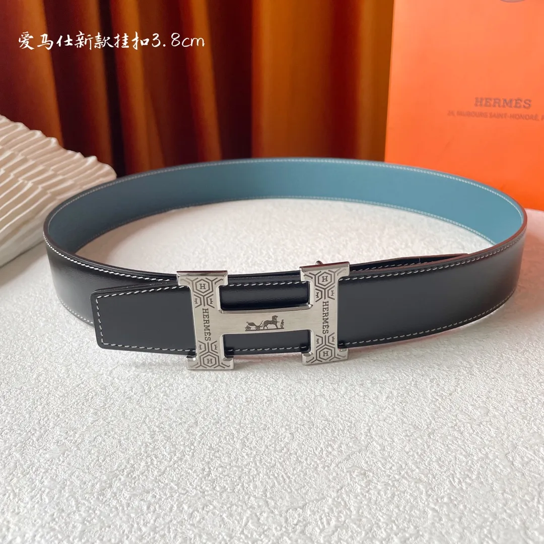 エルメス新作黒レザーベルトHバックル - 画像 (6)
