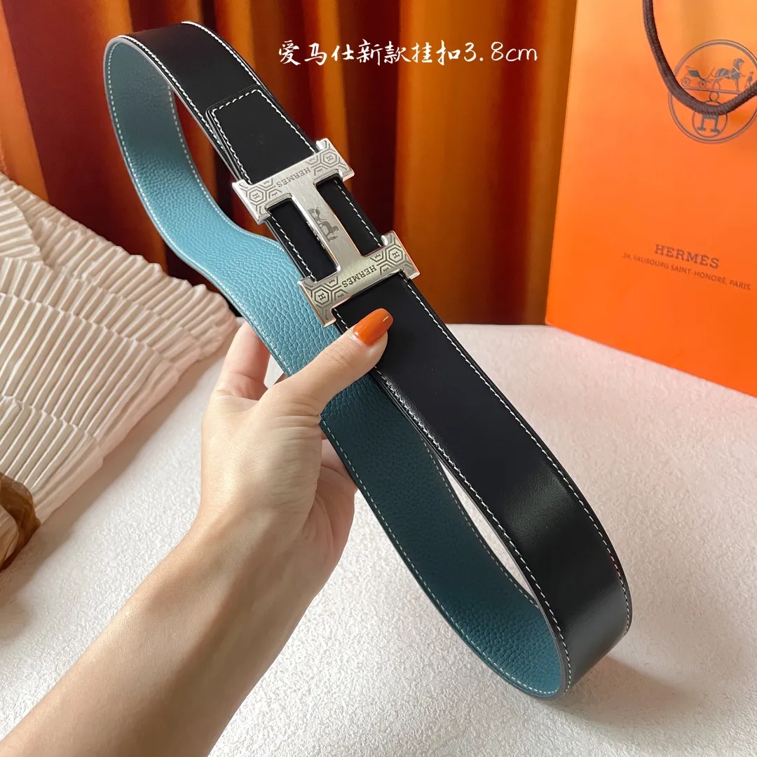 エルメス新作黒レザーベルトHバックル - 画像 (7)
