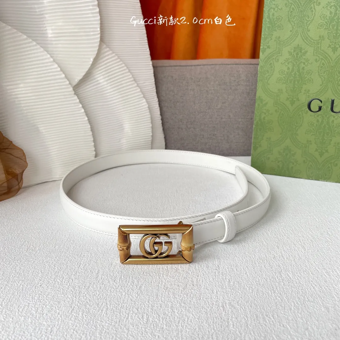 Gucci 白ベルト - 画像 (3)