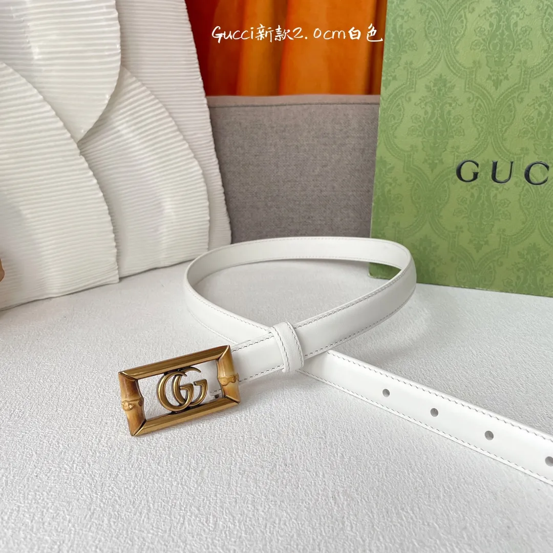 Gucci 白ベルト - 画像 (4)