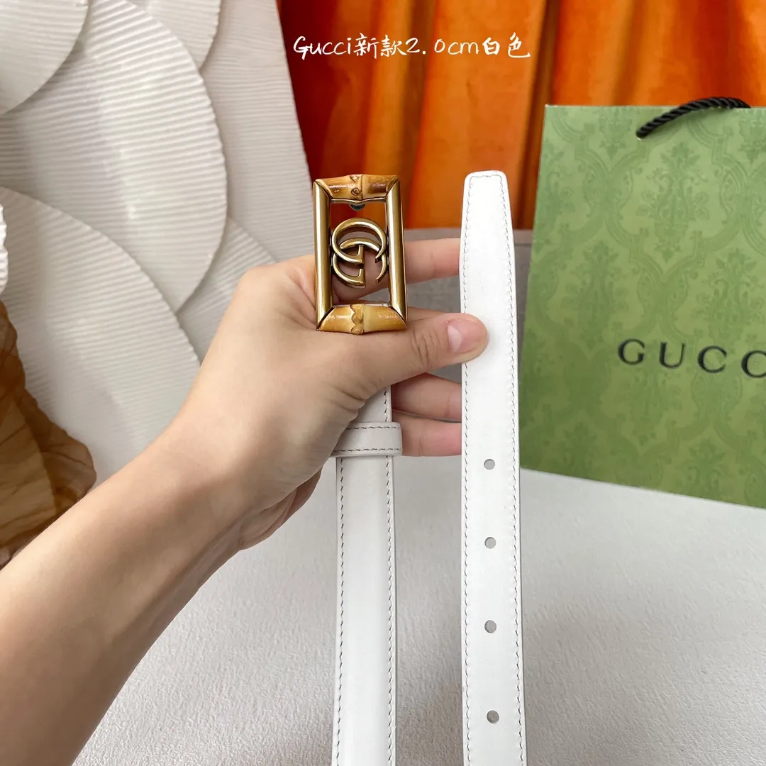 Gucci 白ベルト - 画像 (5)