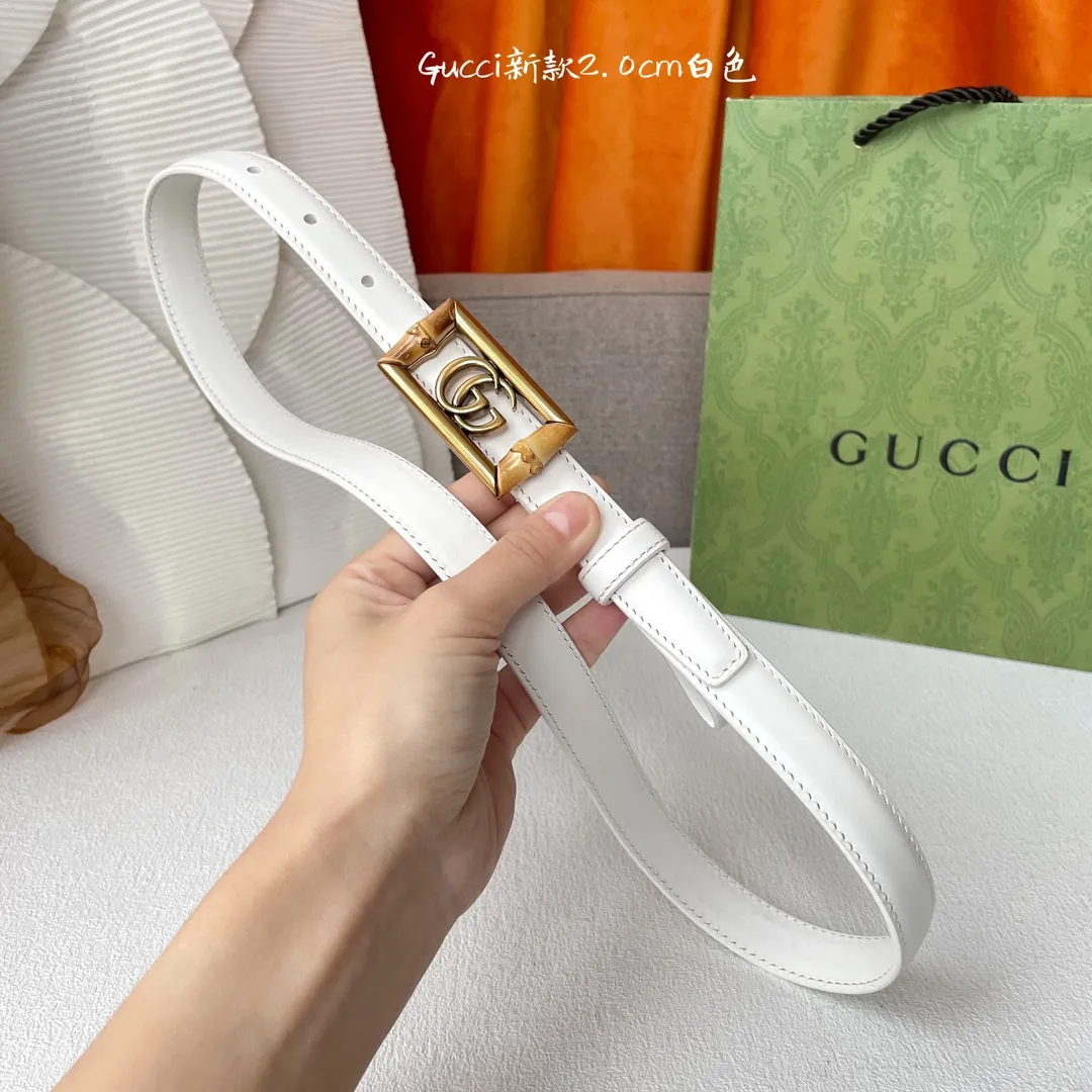 Gucci 白ベルト - 画像 (7)