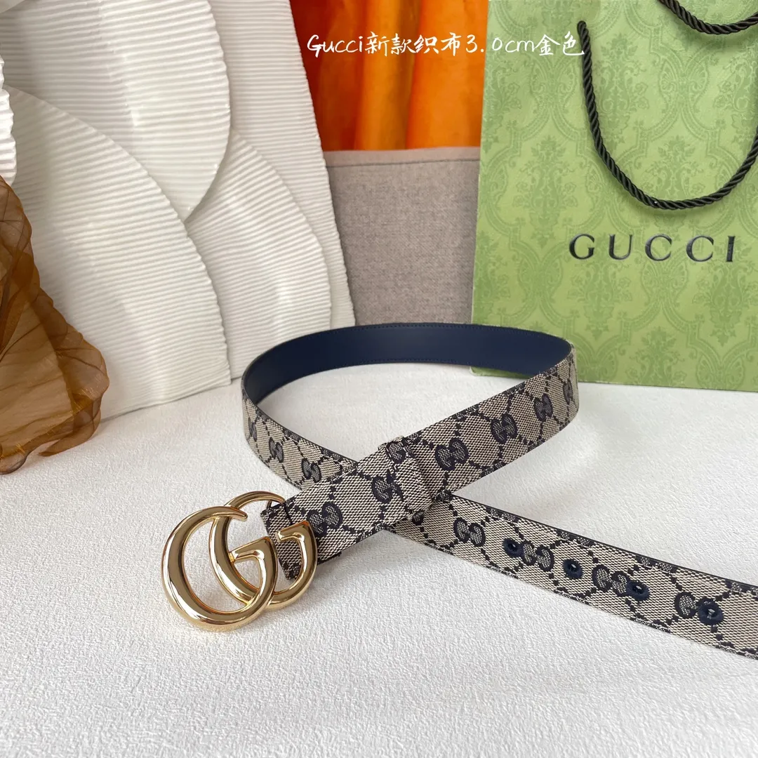 Gucci ベルト ブラック GG柄 3.0Cm幅 - 画像 (4)