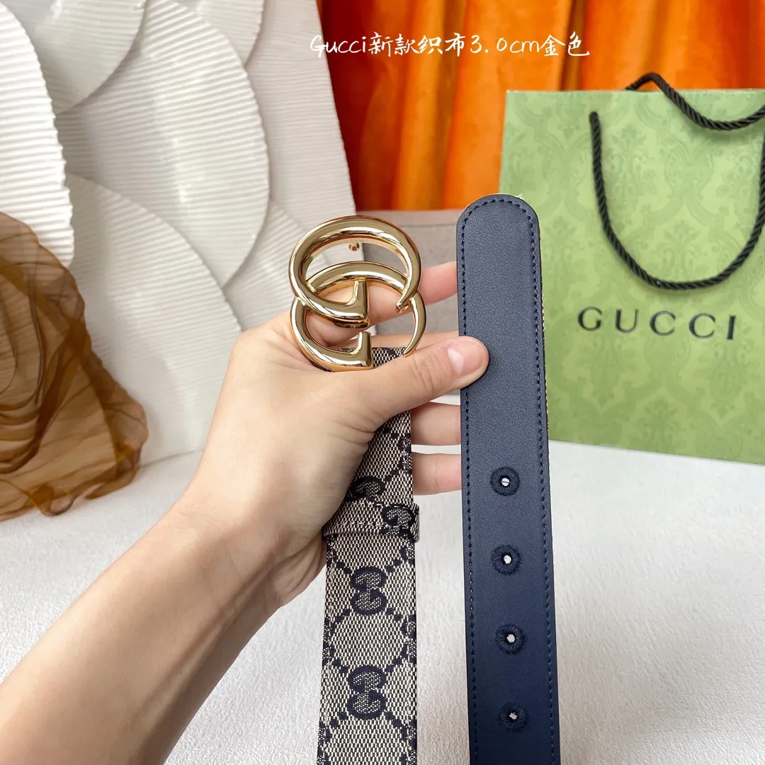 Gucci ベルト ブラック GG柄 3.0Cm幅 - 画像 (5)