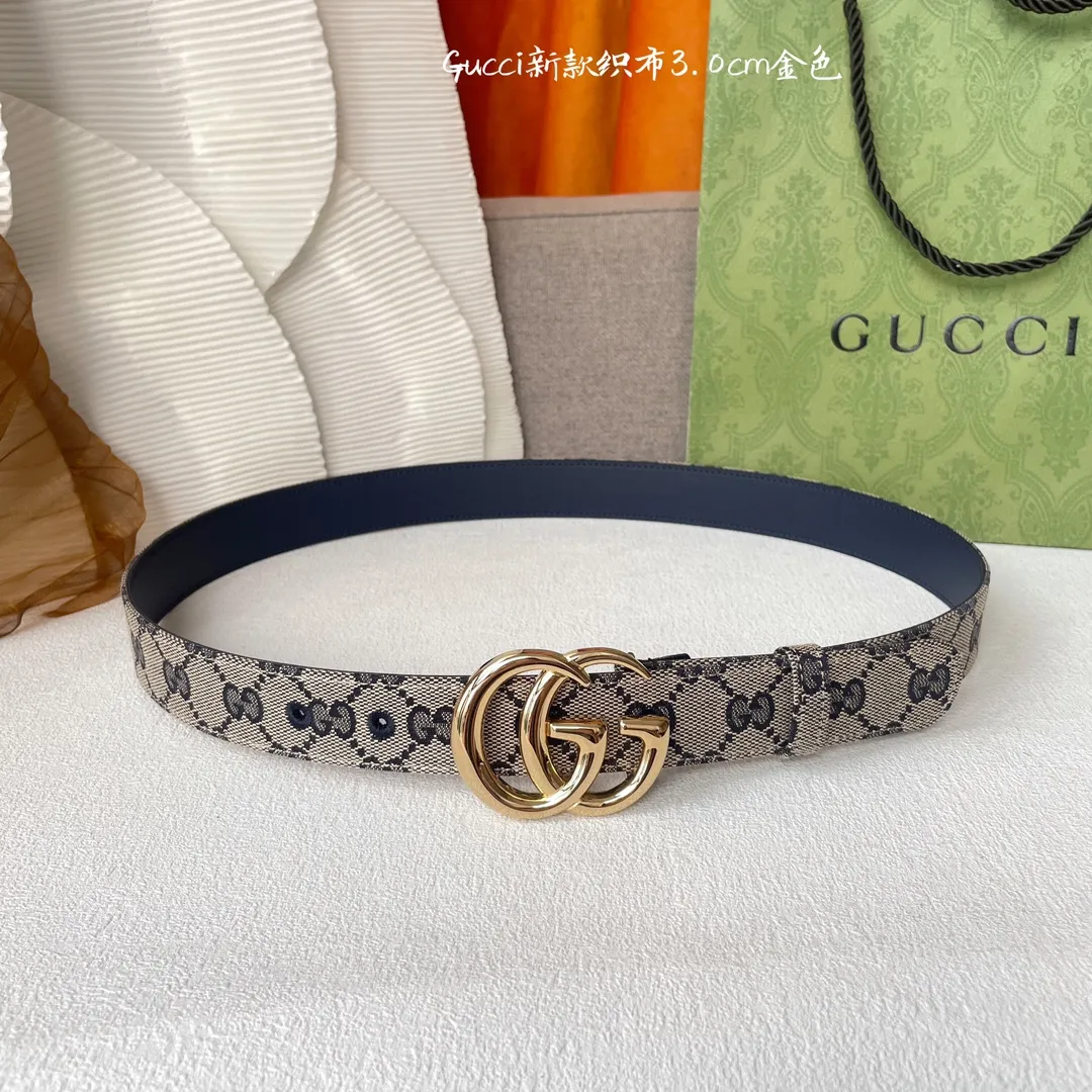 Gucci ベルト ブラック GG柄 3.0Cm幅 - 画像 (6)