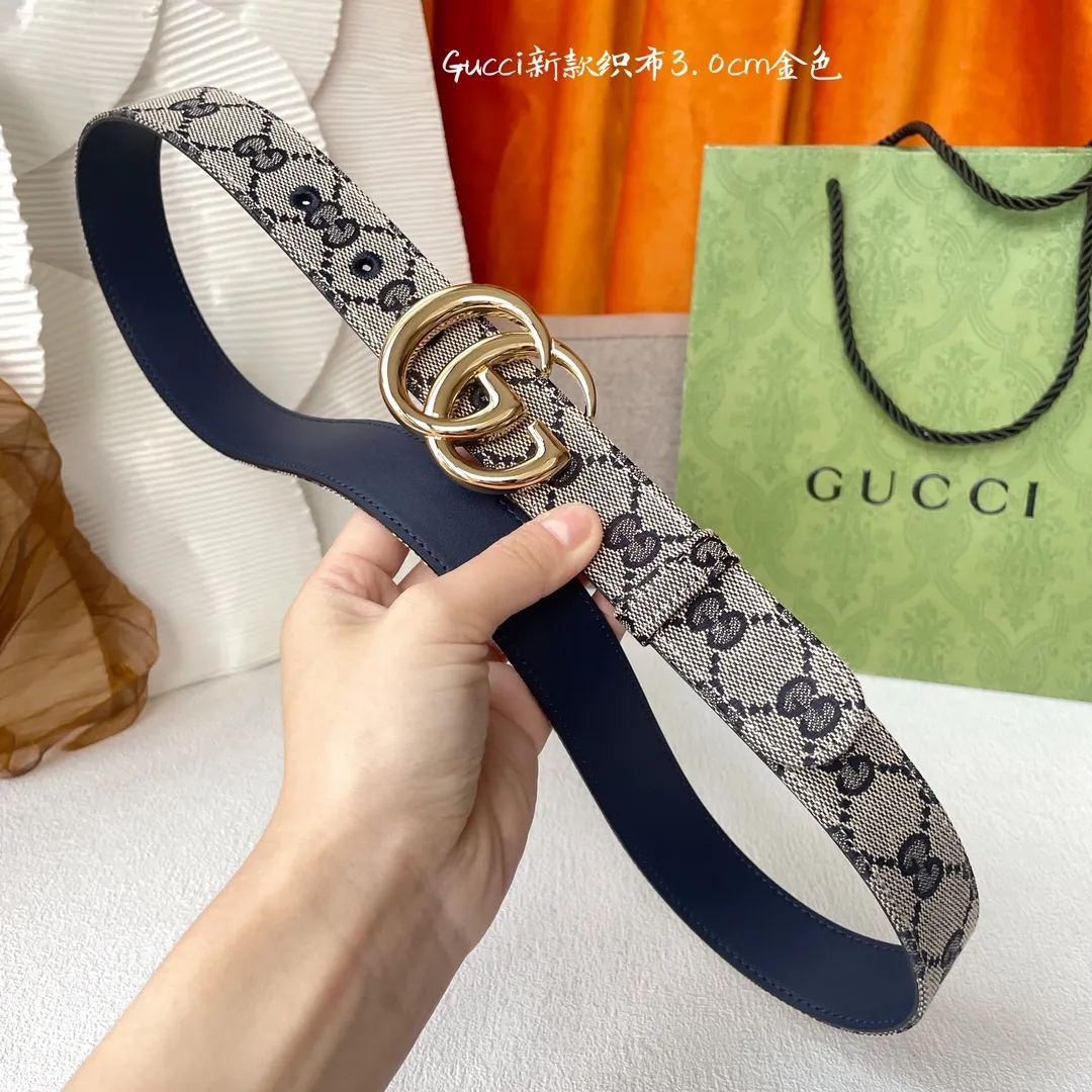 Gucci ベルト ブラック GG柄 3.0Cm幅 - 画像 (7)