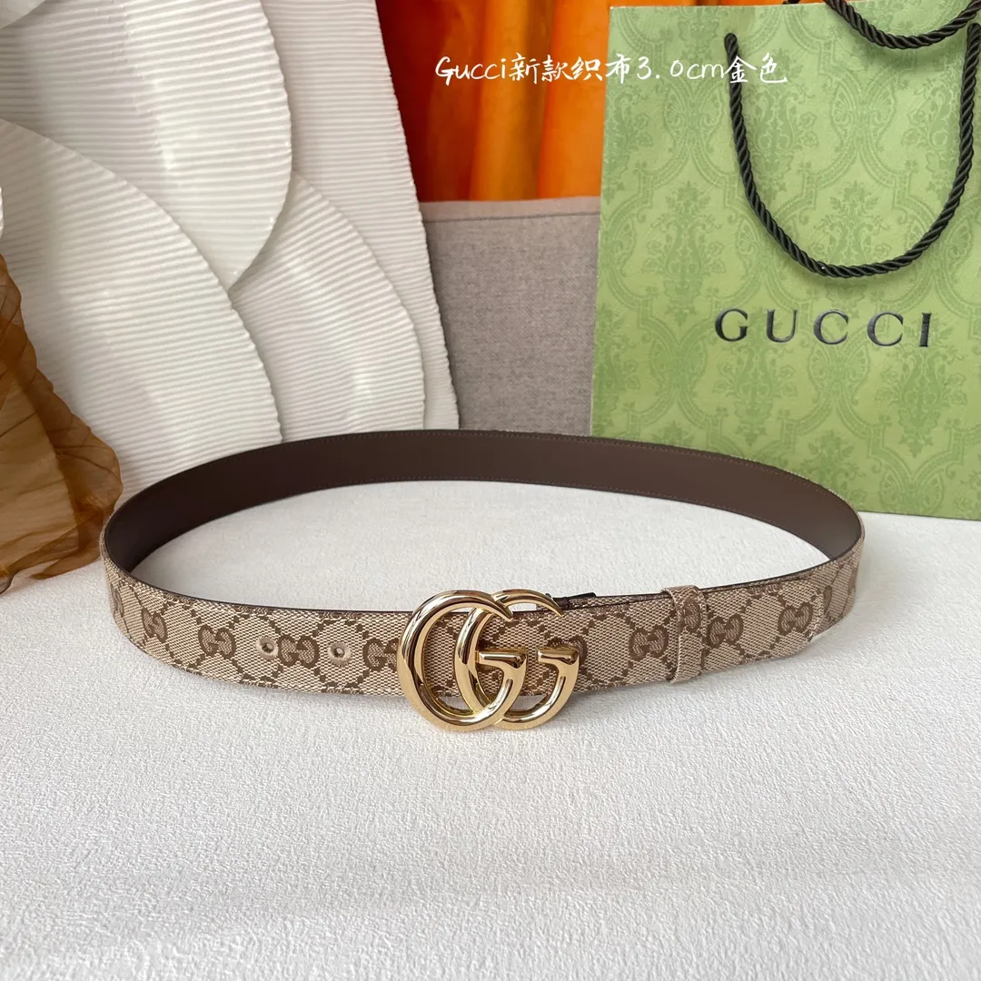 Gucci ベージュ 織布面ベルト 3.0Cm - 画像 (6)