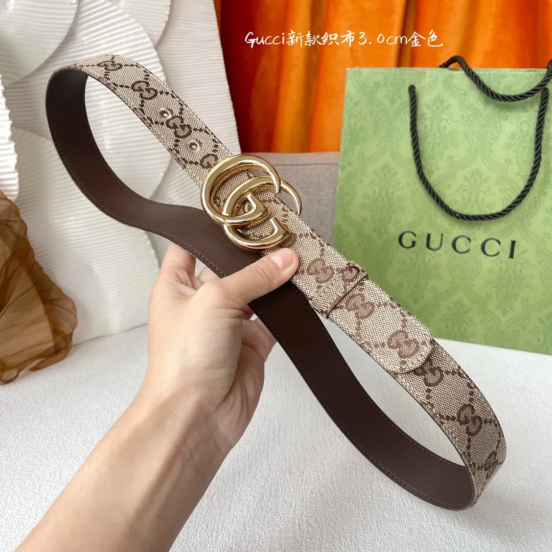 Gucci ベージュ 織布面ベルト 3.0Cm - 画像 (7)