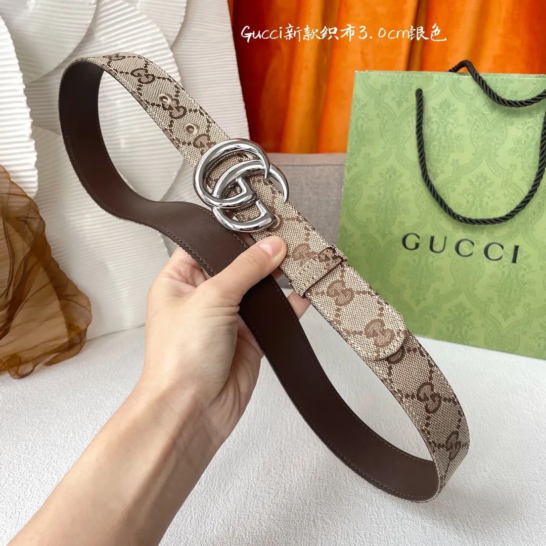 Gucci ベージュ 織布面ベルト 3.0Cm スタイル - 画像 (7)