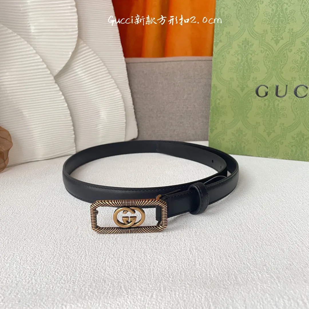 Gucci 黒 クラシックベルト 2.0cm - 画像 (3)