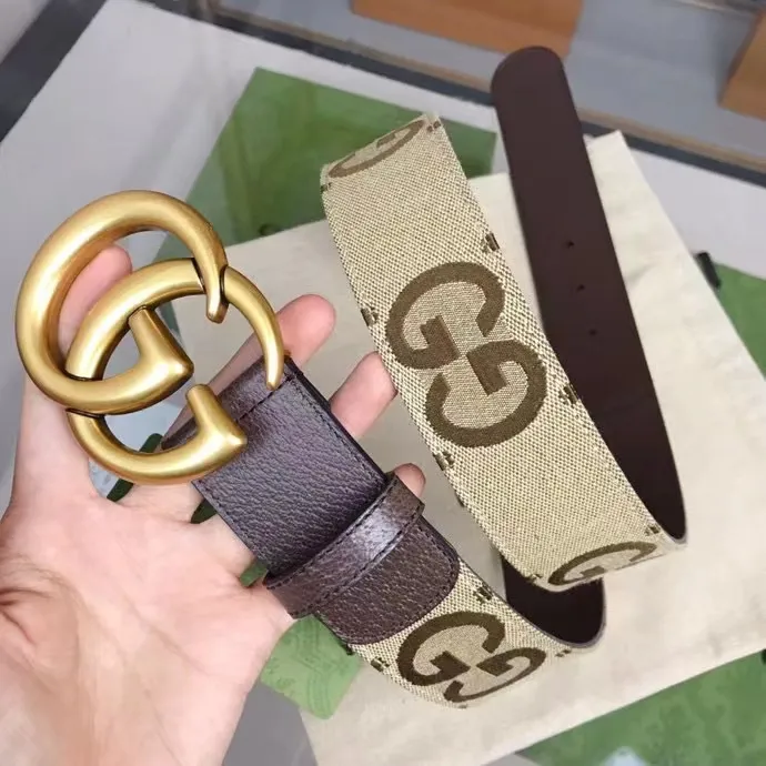 Gucci新作大G布ベルトゴールドバ buckleベージュ - 画像 (8)