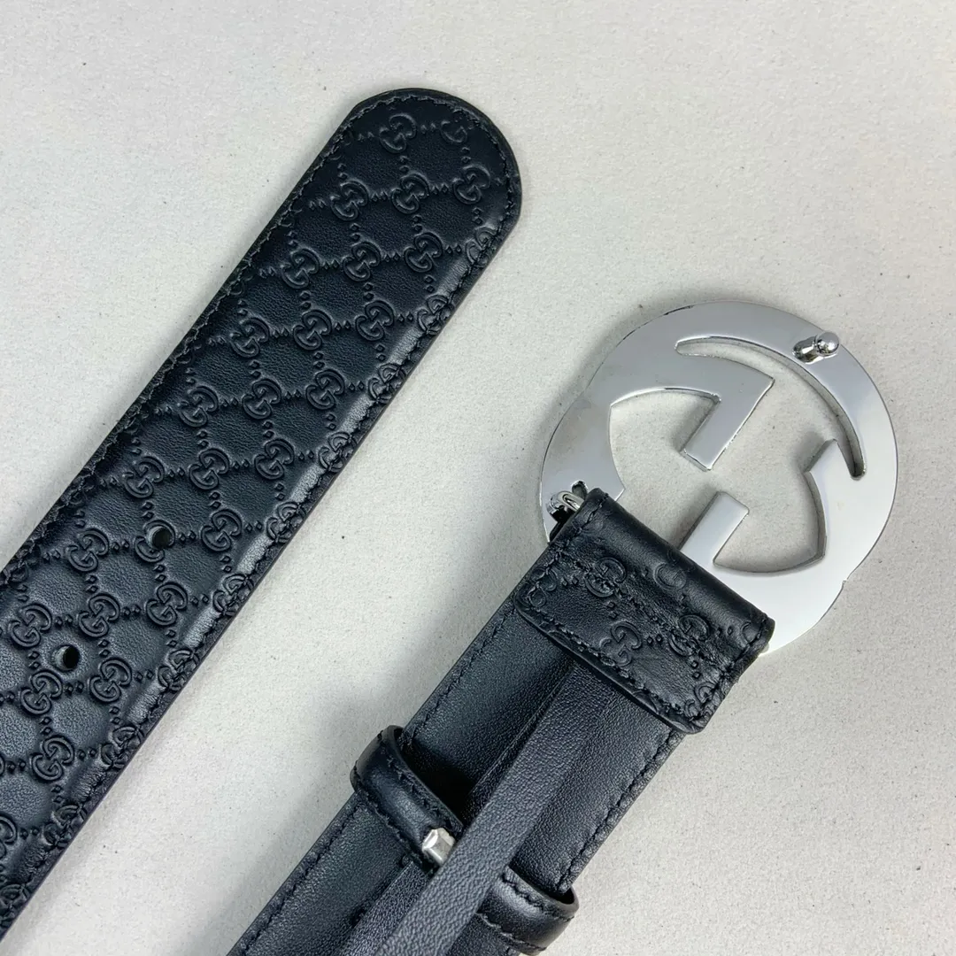 Gucci 新作 黒 連動ダブルGベルト - 画像 (4)