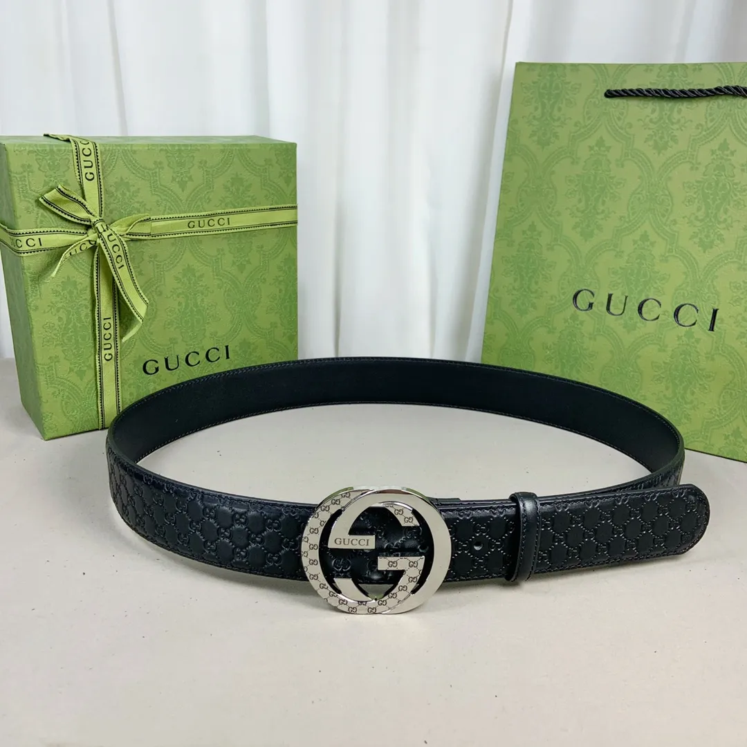 Gucci 新作 黒 連動ダブルGベルト - 画像 (6)