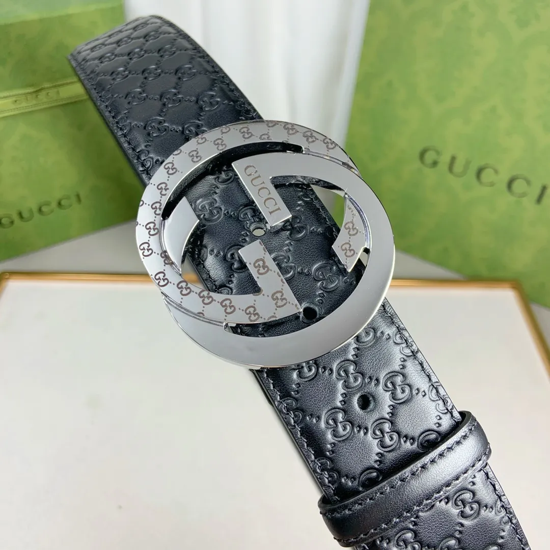 Gucci 新作 黒 連動ダブルGベルト - 画像 (7)