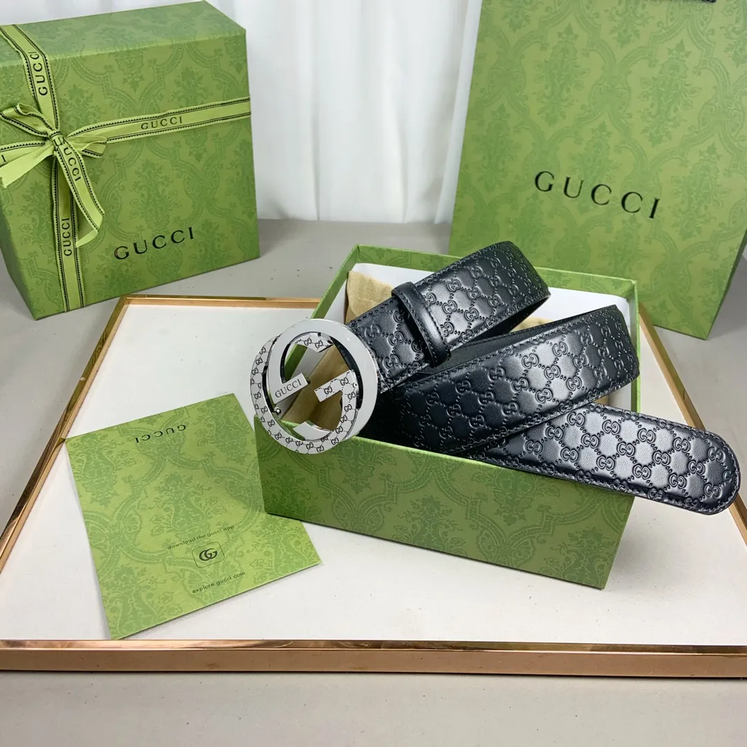 Gucci 新作 黒 連動ダブルGベルト - 画像 (8)
