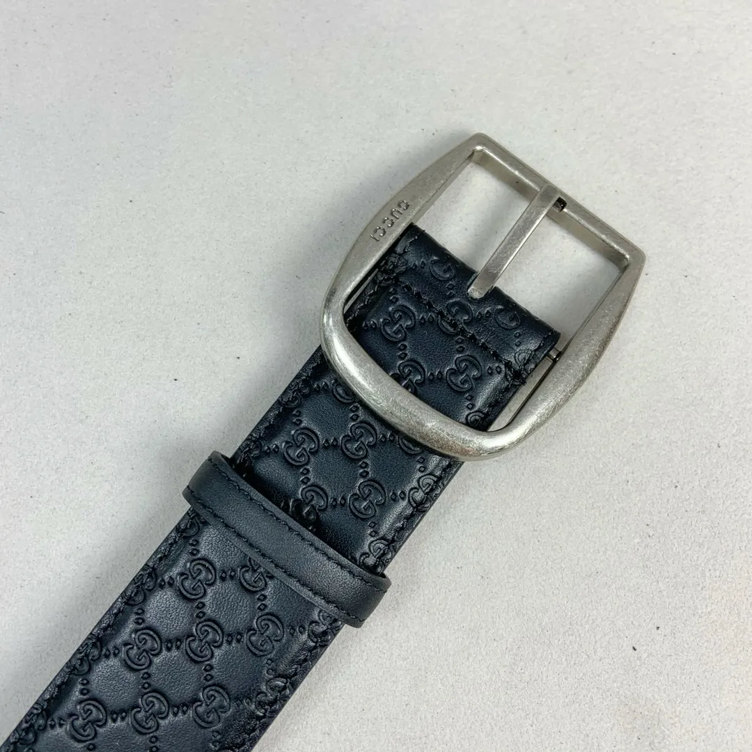 Gucci 新作 黒 連動Gバックル ベルト - 画像 (3)